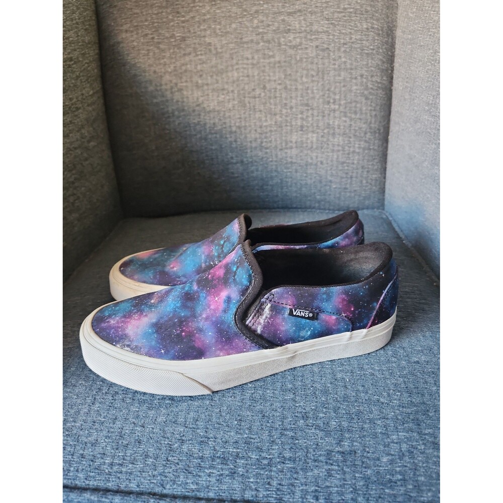 Vans Blue & Purple Cosmos Slip-on Shoes Women's 8.5 - Picture 2 of 7